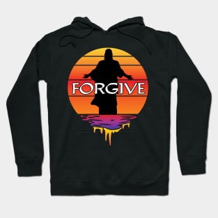 Jesus Forgives Vintage Sunset Hoodie